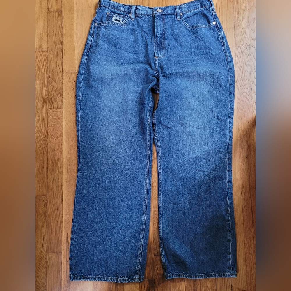 FRAME Denim Le High N Tight Wide Leg Jeans in Stearnlee Size 33